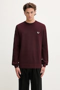 Fred Perry cotton jumper maroon color lightweight K1309