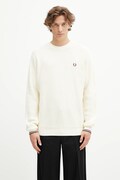 Fred Perry sweter bawełniany męski kolor beżowy K6507