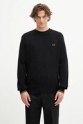 Fred Perry sweter bawełniany męski kolor czarny K6507