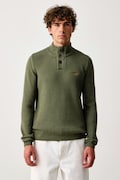 Aeronautica Militare pulover pentru bărbați din bumbac verde MA1572UL00409