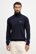 Aeronautica Militare sweter z wełną męski kolor granatowy lekki z golferm MA1583UL00903