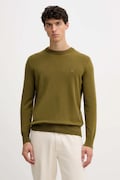 Marc O'Polo sweter z dodatkiem wełny męski kolor żółty lekki 529514460504