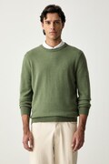 Marc O'Polo pulover pentru bărbați cu amestec de lână verde 5000009032