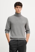 Gant sweter bawełniany męski kolor szary lekki z golferm 8030563