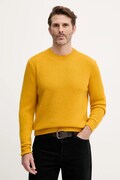 United Colors of Benetton sweter wełniany męski kolor żółty 103MU10B5