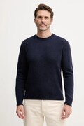 United Colors of Benetton sweter wełniany męski kolor granatowy 103MU10B5