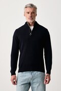 Barbour sweter męski wełniany granatowy MKN0837