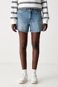 Levi's szorty damskie jeansowe CINCH MID-THIGH niebieskie high waist 003KI