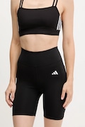 adidas Performance pantaloni scurți de antrenament Optime Essentials culoarea negru, uni, high waist, IT2281