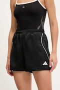 adidas szorty Stadium damskie kolor czarny z aplikacją high waist JL7001