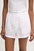 Calvin Klein Underwear szorty piżamowe bawełniane damska kolor różowy bawełniana LV00QS7573
