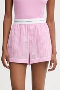 Bavlnené pyžamové šortky Calvin Klein Underwear fialová farba, bavlnené, LV00QS7573