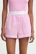 Calvin Klein Underwear szorty piżamowe bawełniane damska kolor fioletowy bawełniana LV00QS7573