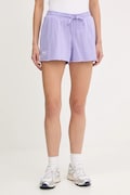 Kraťasy Under Armour Rival Terry dámské, fialová barva, high waist, 1389657