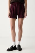 adidas Originals szorty dresowe damskie Firebird bordowe high waist KD2544