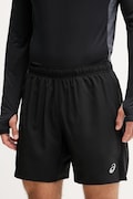 Asics pantaloni scurți de alergare culoarea negru, 2011D213