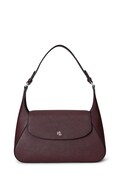 Δερμάτινη τσάντα Lauren Ralph Lauren χρώμα: πορτοκαλί, 431969364