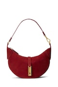 Polo Ralph Lauren torebka shopper damska zamszowa czerwona 428922880