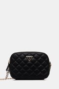 Τσάντα Guess GIULLY χρώμα: μαύρο, HWQG96 73140