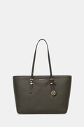Δερμάτινη τσάντα MICHAEL Michael Kors QUINN χρώμα: μπορντό, 30T5GQNT9L