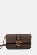 Шкіряна сумочка Pinko колір коричневий 105353 A2OX