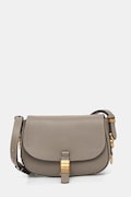 Pinko poșetă de piele culoarea gri, 103831 A1ZX