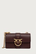 Pinko torebka crossbody damska skórzana bordowa 105856 A0F1