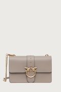Pinko crossbody kabelka dámska kožená sivá 105857 A0F1