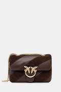 Шкіряна сумочка Pinko колір коричневий 100039 A2JY