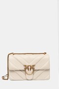 Kožená kabelka Pinko béžová farba, 104549 A2OS