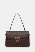 Pinko torebka skórzana kolor brązowy 105067 A0QO