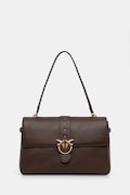 Pinko torebka skórzana kolor brązowy 105067 A0QO