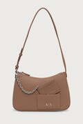 Armani Exchange чанта тип хобо дамска от имитация на кожа бежова XW001213 AF15625