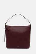 A.P.C. geantă tote pentru femei din piele sac vera burgundă PXCBL.F61902