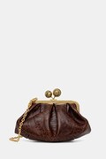 Kožené psaníčko Weekend Max Mara SPANISHHERITAGE hnědá barva, 2525516144600