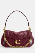 Coach Chain Tabby Shoulder Bag With Quilting baguette γυναικεία δερμάτινη μωβ CAF55
