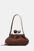 Weekend Max Mara geantă de piele LECITO culoarea maro, 2525516075600