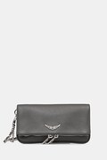 ZADIG&VOLTAIRE torebka skórzana kolor szary LWBA03975