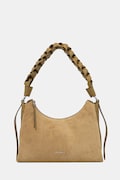 Coccinelle geantă de mână din piele întoarsă BOHEME SUEDE BIMATERIAL culoarea maro, E1.P6P.13.03.01
