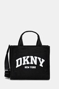 Βαμβακερή τσάντα Dkny χρώμα: μαύρο, R41AOR57