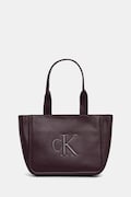 Τσάντα Calvin Klein χρώμα: καφέ, LV04F3218G
