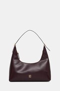 Calvin Klein torebka skórzana kolor bordowy LV04F3262G