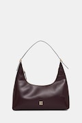 Шкіряна сумочка Calvin Klein колір бордовий LV04F3262G