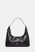 Calvin Klein torebka skórzana kolor czarny LV04F3262G
