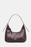 Calvin Klein torebka skórzana kolor fioletowy LV04F3263G