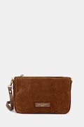 Gianni Chiarini geantă de mână din piele întoarsă NORA POUCH culoarea maro, BS.10224.CM