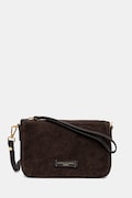 Gianni Chiarini geantă de mână din piele întoarsă NORA POUCH culoarea maro, BS.10224.CM
