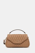 Τσάντα Guess VALLA χρώμα: καφέ, HWQG81 22200