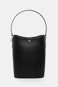BOSS poșetă de piele culoarea negru, 50552149