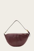 AllSaints torebka skórzana LUNA kolor czerwony W190XD